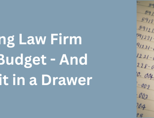 Why Every Growing Law Firm Needs an Annual Budget – And Why It Shouldn’t Sit in a Drawer